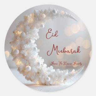 Adesivo Eid Mubarak personalizado muçulmano moderno
