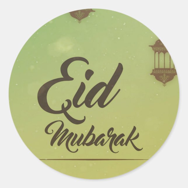 ADESIVO EID MUBARAK ROUND STICKER (Frente)