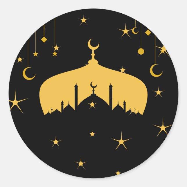 Adesivo Eid Mubarak Round Stickers (Frente)