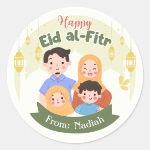 Adesivo Eid Mubarak Stickers - Eid-al-Fitr Personalizado