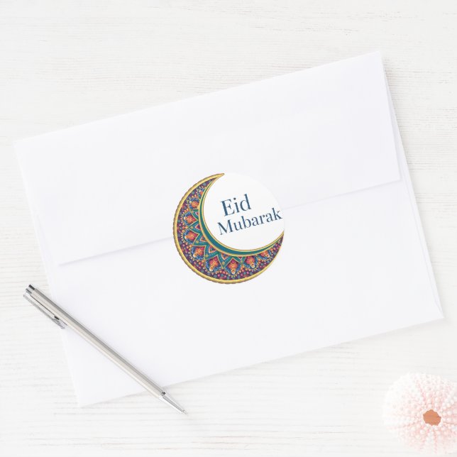 Adesivo Eid Mubarak - Uma Celebração da Alegria e das Bênç (Envelope)