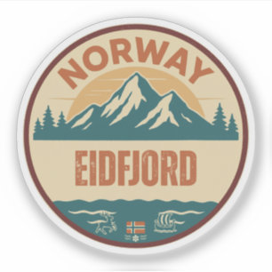 Adesivo Eidfjord, Noruega Noruega