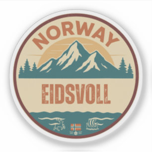 Adesivo Eidsvoll, Norge Noruega