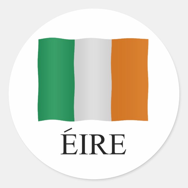 Adesivo Eire - Ireland + flag (Frente)