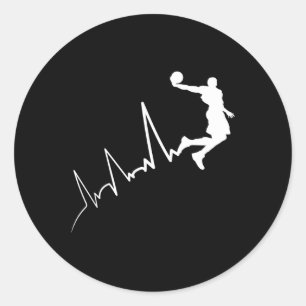 Adesivo Ekg Frequência Do Jogador De Bysketbyll Dunki