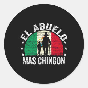 Adesivo El Abuelo Mas Chingon Mexicano Avô Cinco De Maio