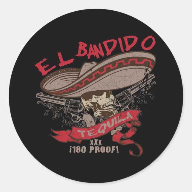 Adesivo El Bandido Tequila Sticker (Frente)
