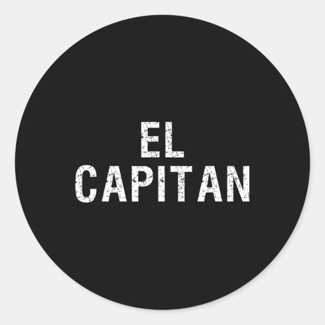 Adesivo El Capitan Captain Of The Ship T Shirt  (Frente)