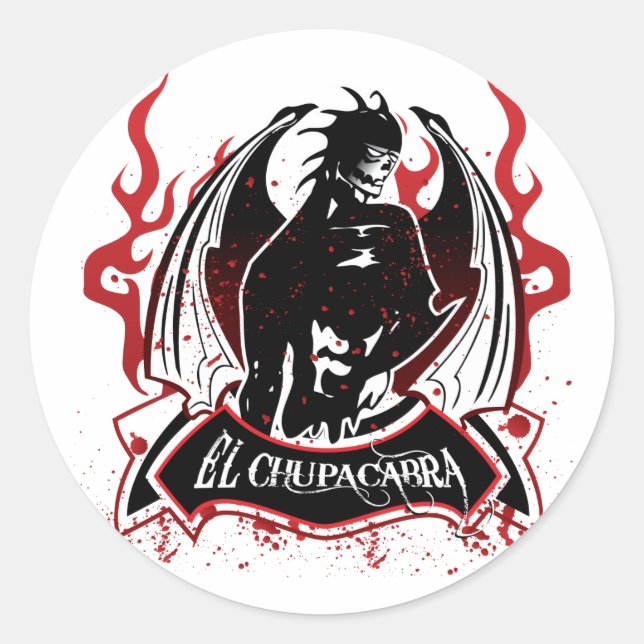 Adesivo El Chupacabra - O Goat Sucker (Frente)