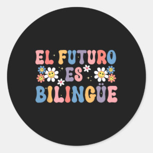 Adesivo El Futuro Es Bilingüe, professor espanhol mexicano