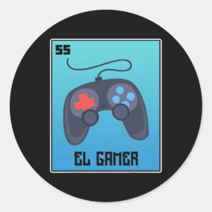 Adesivo El Gamer Video games Engraçado Loteria Mexicana Pa