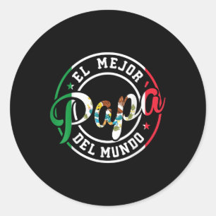 Adesivo El Mejor Papa Del Mundo Engraçado Melhor Gordura P