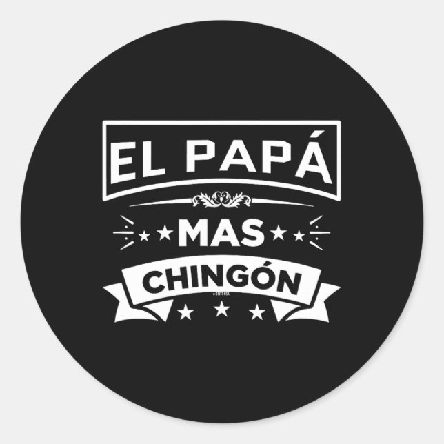 Adesivo El Papa Mas Chingon Funny Pais Mexicanos Espanhóis (Frente)