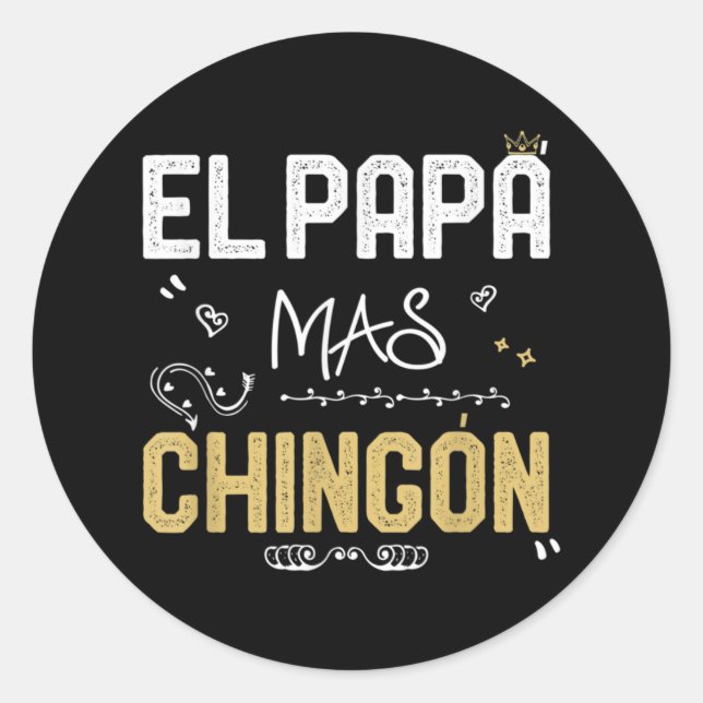 Adesivo El Papa Mas Chingon Pai espanhol Legal mexicano (Frente)