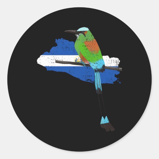 Adesivo El Salvador Casaco Salvadorenho Torogoz Bi (Frente)