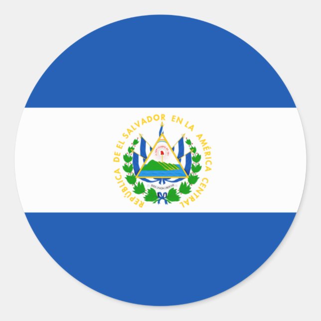 Adesivo El Salvador flag Sticker (Frente)