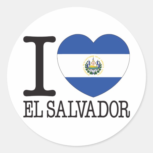 Adesivo El Salvador Love v2 (Frente)
