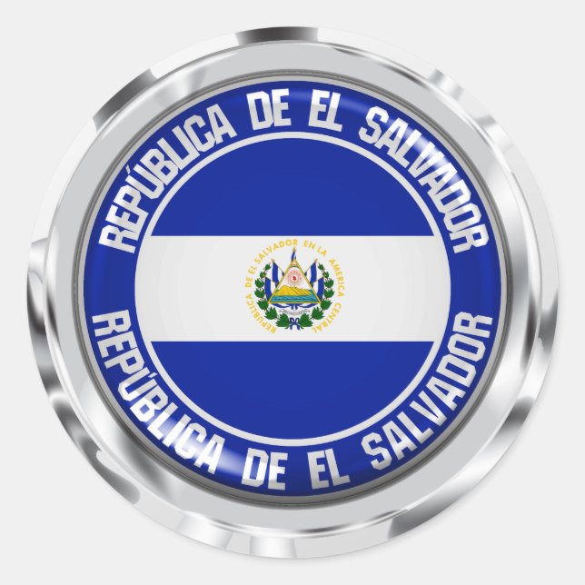 Adesivo El Salvador Round Emblem (Frente)