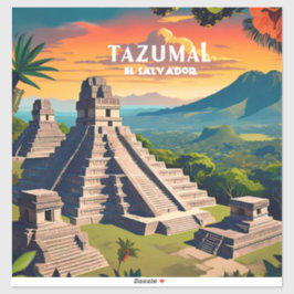 Adesivo El Salvador Viagem Vintage Retro