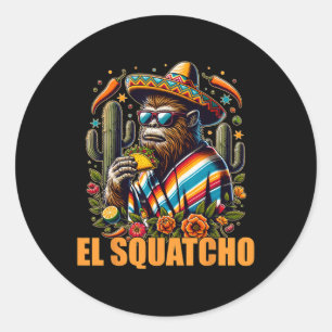 Adesivo El Squatcho Cinco De Mayo Western Bigfoot Funny Sa