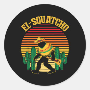 Adesivo El Squatcho Pé Grande Sasquatch Engraçado Cinco De