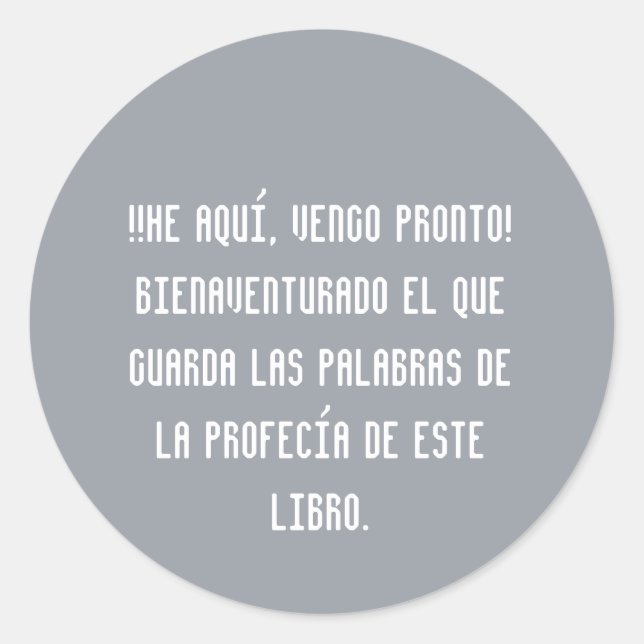 Adesivo EL VIENE PRONTO Sticker (Frente)