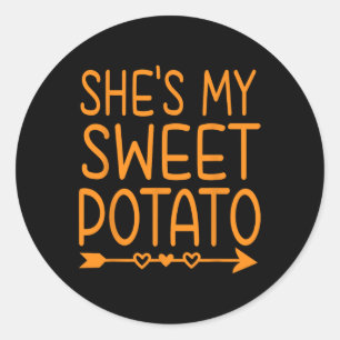 Adesivo Ela é a minha batata doce que eu sou, o jogo de Aç