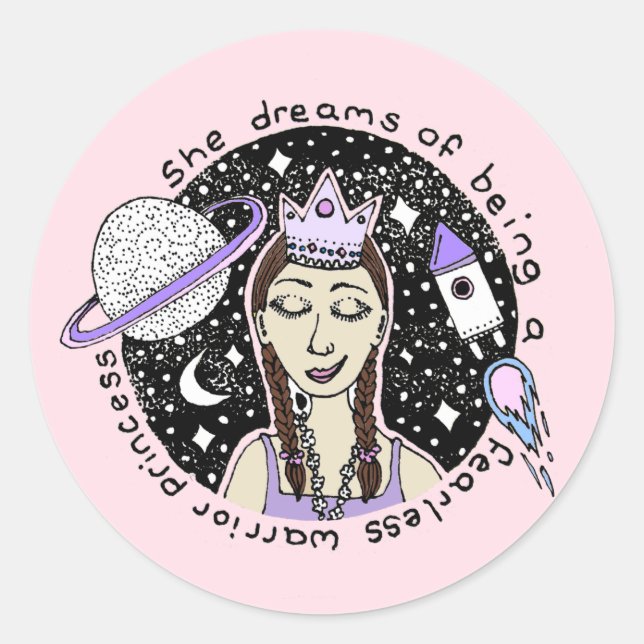 Adesivo Ela é destemida feminista (Frente)