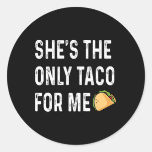 Adesivo Ela é o único taco para mim dia de casamento Lua d