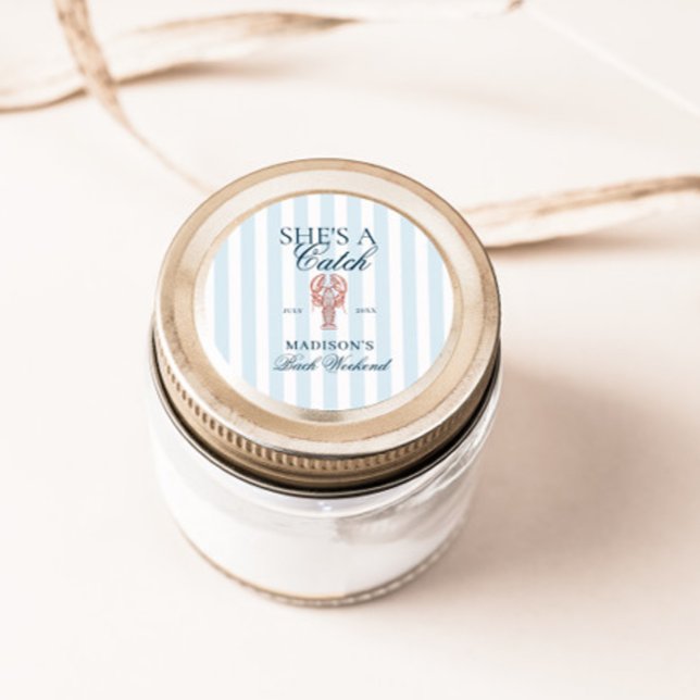 Adesivo Ela é uma solteira de lagosta. (Criador carregado)