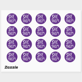 Adesivo ELA/ELES Contém o Conjunto de Handlettering Roxo d