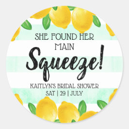 Adesivo Ela Encontrou Seu Amor no Chá de Noiva de Limão