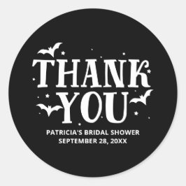 Adesivo Ela Encontrou Seu Chá de panela De Boo Halloween