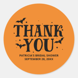 Adesivo Ela Encontrou Seu Chá de panela De Boo Halloween