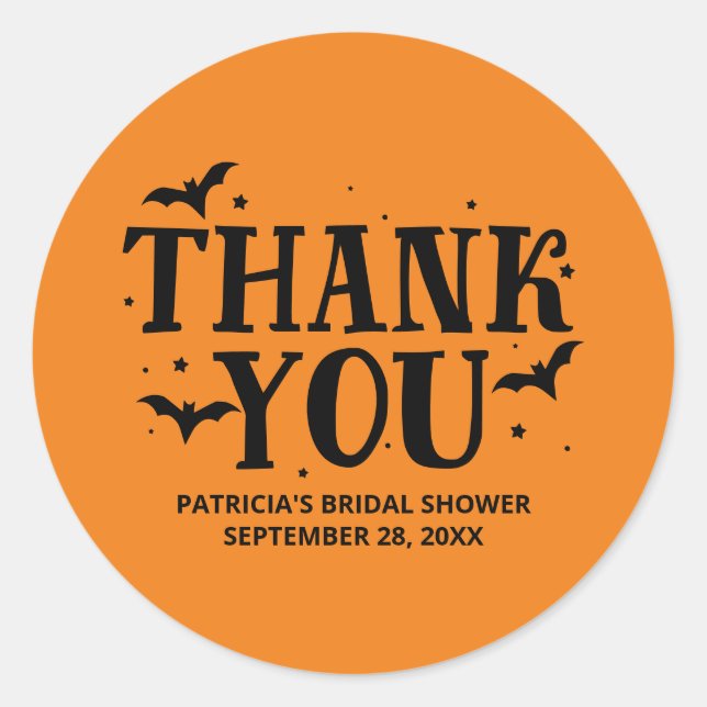 Adesivo Ela Encontrou Seu Chá de panela De Boo Halloween (Frente)