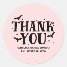 Adesivo Ela Encontrou Seu Chá de panela De Halloween Cláss