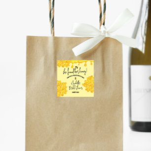 Adesivo Ela Encontrou Seu Mel! Favor de Noiva Abelha Mel