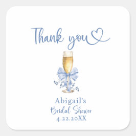 ADESIVO ELA ESTÁ DANDO O NÓ CHUVA DE NOIVA AZUL