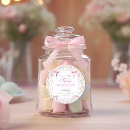 Adesivo Ela Está Dando o Nó Laço Rosa Vintage