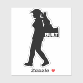 Adesivo Ela está fazendo mochila em Idaho Vinyl Decal