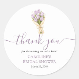 Adesivo Ela Está Fora do Mercado Tulipas Bridal Shower Fav