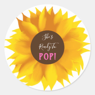 Adesivo Ela está pronta para Pop Sunflower Stickers