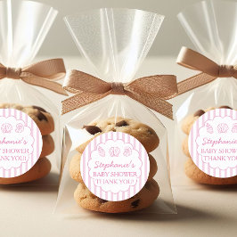 Adesivo Ela Estará Aqui Em Breve Conchas do Mar Rosa Chuvi