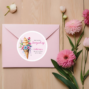 Adesivo Ela foi esfregada no Chá de panela Sorvete