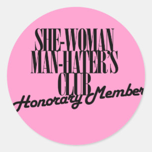 Adesivo Ela o clube do aborrecedor do homem da mulher