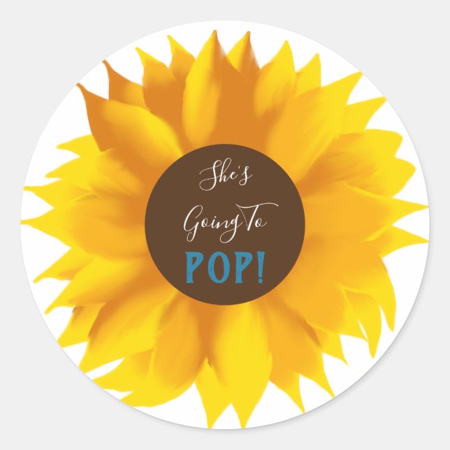 Adesivo Ela vai para Pop Sunflower Stickers (Frente)