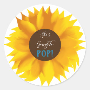 Adesivo Ela vai para Pop Sunflower Stickers