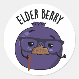 Adesivo Elder berry Funny Berry Pun