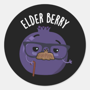 Adesivo Elder berry Funny Berry Pun