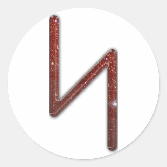 Adesivo Elder Futhark Rune Sol (Frente)